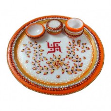 Poojan / Shagun / Aarti Thali - II (Marble)